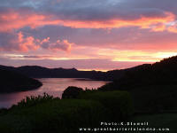Sunset over Kaiaraara Bay